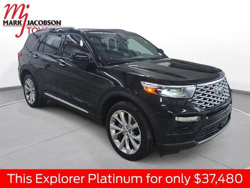 AGATE BLACK METALLIC 2022 Ford Explorer Platinum