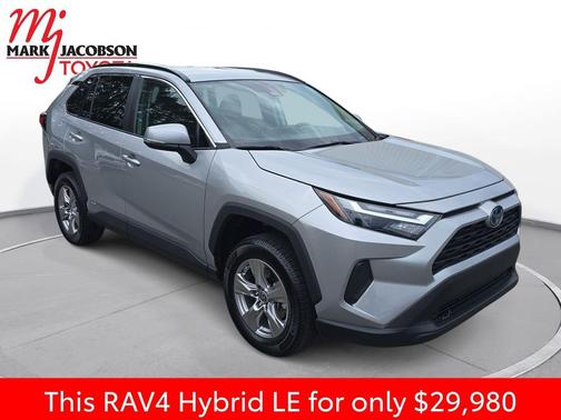 Silver Sky Metallic 2023 Toyota RAV4 Hybrid LE