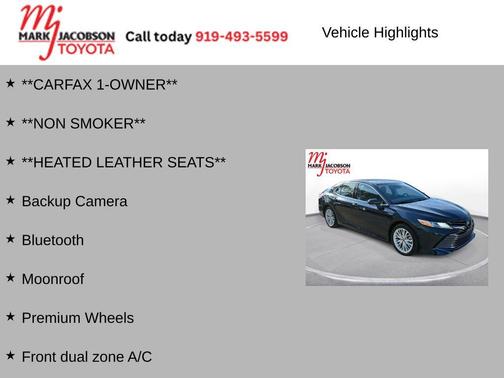 2019 Toyota Camry Hybrid XLE