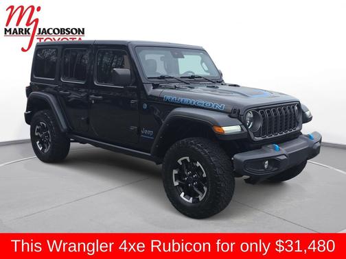 Black Clearcoat 2024 Jeep Wrangler 4xe Rubicon