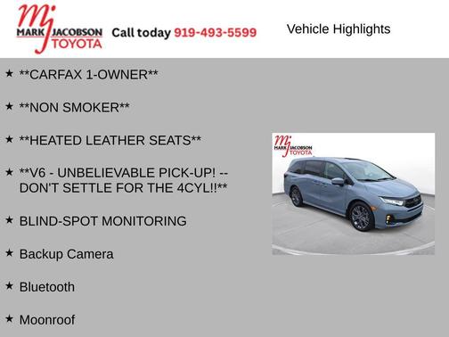 2025 Honda Odyssey Touring