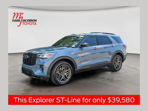 Vapor Blue Metallic 2025 Ford Explorer ST-Line