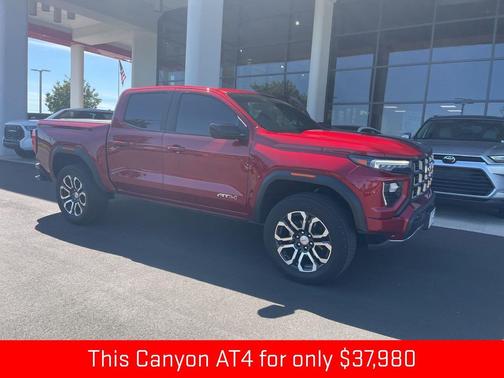 Volcanic Red Tintcoat 2023 GMC Canyon AT4
