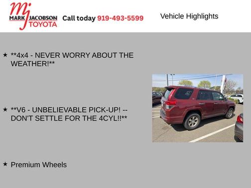 Salsa Red Pearl 2010 Toyota 4Runner SR5