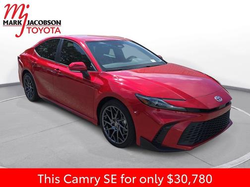 Supersonic Red 2025 Toyota Camry SE