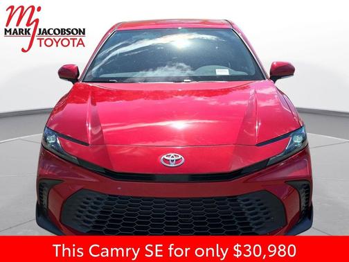 Supersonic Red 2025 Toyota Camry SE