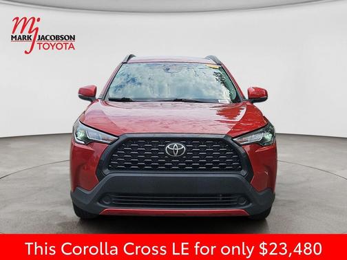 Barcelona Red Metallic 2023 Toyota Corolla Cross LE