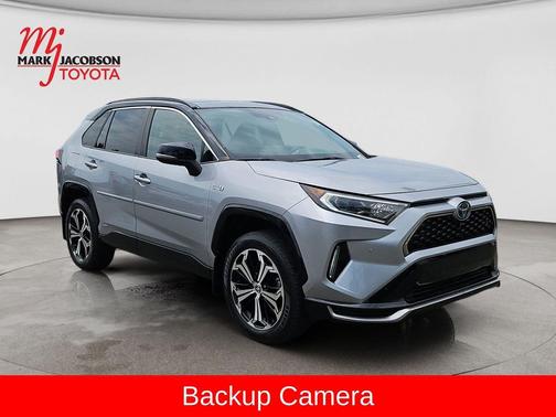 Silver Sky Metallic w/Midnight Black Roof 2021 Toyota RAV4 Prime XSE