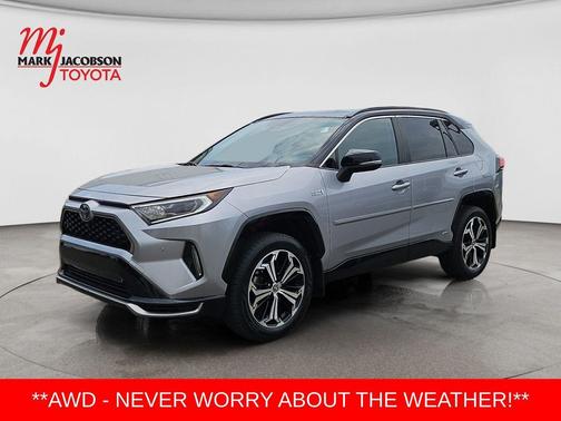 Silver Sky Metallic w/Midnight Black Roof 2021 Toyota RAV4 Prime XSE