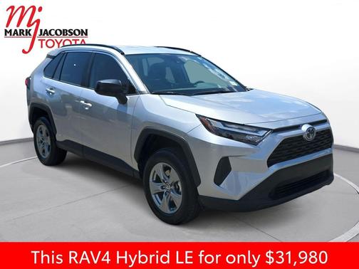 Silver Sky Metallic 2024 Toyota RAV4 Hybrid LE
