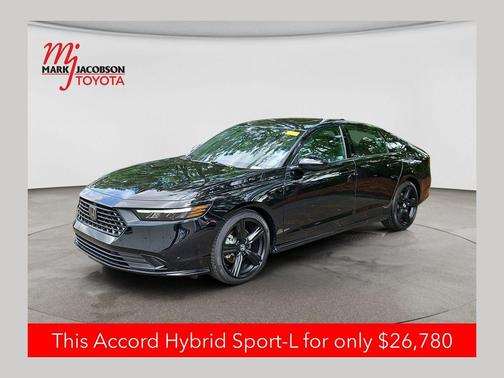 Crystal Black Pearl 2023 Honda Accord Hybrid Sport-L