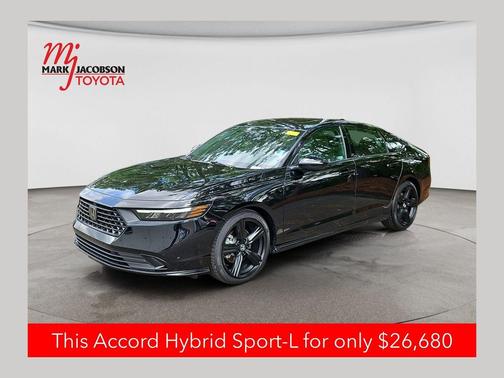 Crystal Black Pearl 2023 Honda Accord Hybrid Sport-L