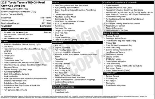 2021 Toyota Tacoma TRD Off Road