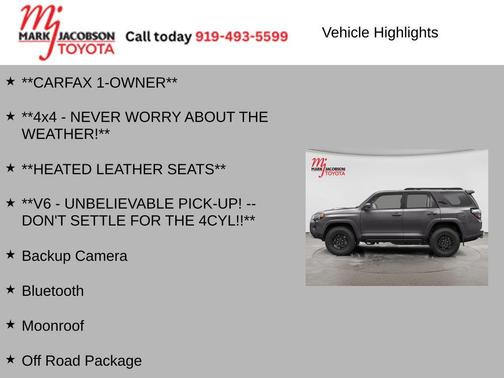 Underground 2024 Toyota 4Runner TRD Off Road Premium