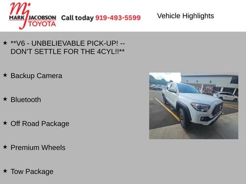 Super White 2021 Toyota Tacoma TRD Off Road