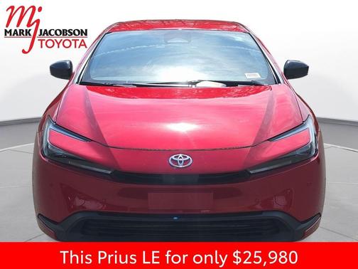 Supersonic Red 2024 Toyota Prius LE