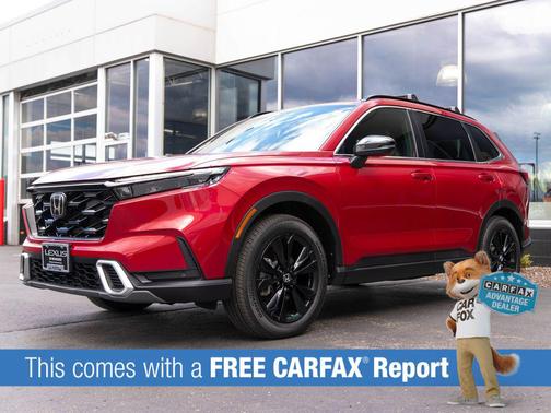 Radiant Red Metallic 2025 Honda CR-V Hybrid Sport Touring AWD