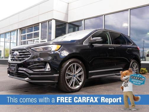 Agate Black Metallic 2019 Ford Edge Titanium