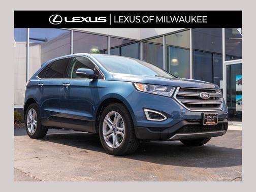 Blue 2018 Ford Edge Titanium