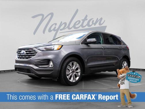 Gray Metallic 2024 Ford Edge Titanium