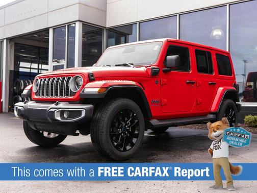 Firecracker Red Clearcoat 2025 Jeep Wrangler 4xe Sahara