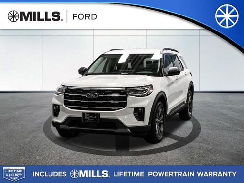 Star White Metallic Tri-Coat 2026 Ford Explorer Active w/200A Pkg