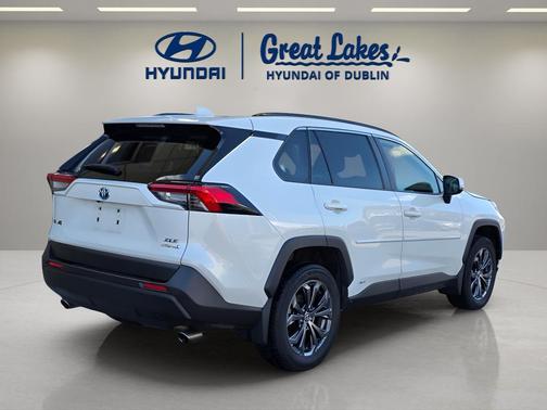 Blizzard Pearl 2022 Toyota RAV4 Hybrid XLE Premium