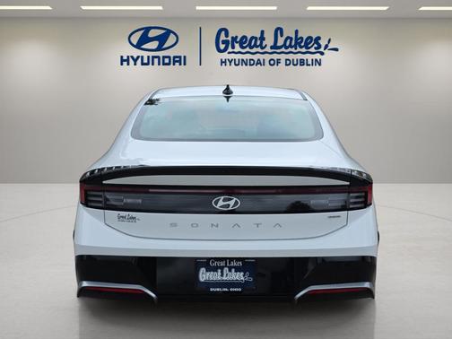 Serenity White 2025 Hyundai SONATA Hybrid SE