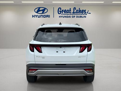 Creamy White Pearl 2025 Hyundai TUCSON Hybrid Blue