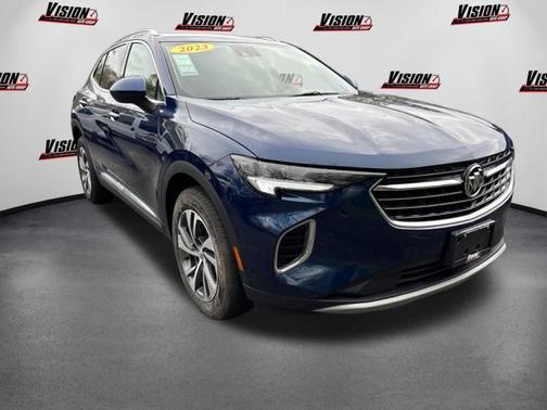 Sapphire Metallic 2023 Buick Envision Essence