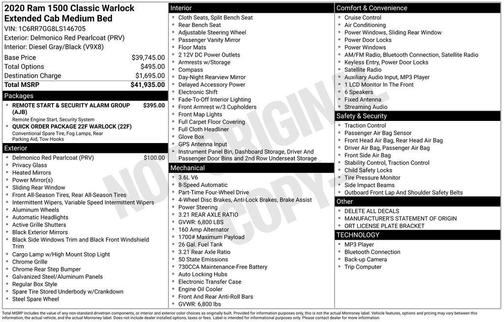 Delmonico Red Pearlcoat 2020 RAM 1500 Classic SLT