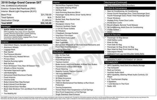 Octane Red Pearlcoat 2018 Dodge Grand Caravan SXT