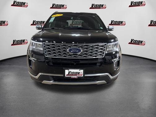 Agate Black Metallic 2019 Ford Explorer Platinum