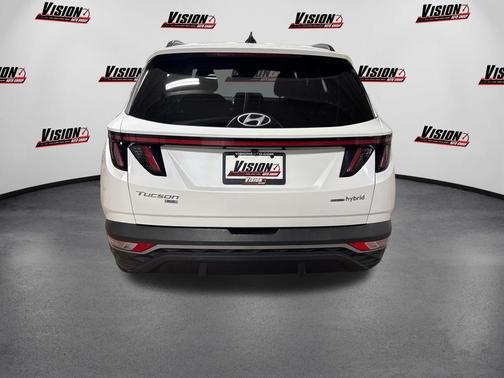Quartz White 2022 Hyundai TUCSON Hybrid Blue