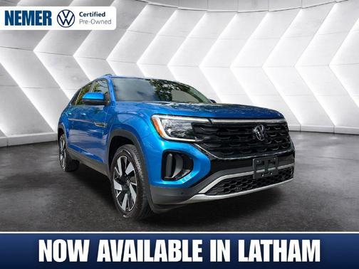 Kingfisher Blue Metallic 2024 Volkswagen Atlas Cross Sport 2.0T SE w/Technology 4MOTION