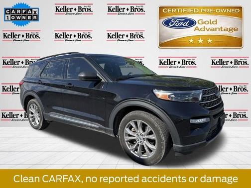 AGATE BLACK METALLIC 2023 Ford Explorer XLT
