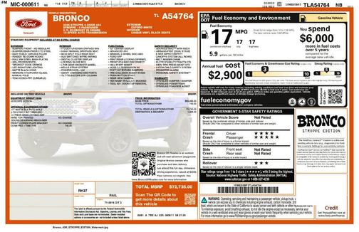 Oxford White 2026 Ford Bronco Stroppe Edition