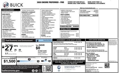 2020 Buick Encore Preferred