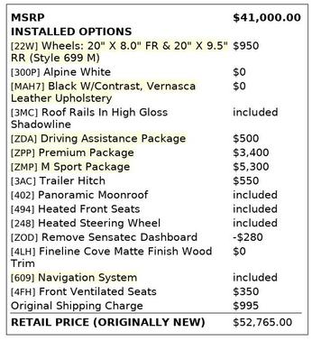 2019 BMW X3 sDrive30i