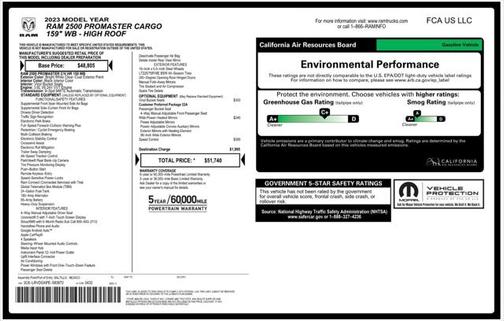 2023 RAM ProMaster 2500 High Roof