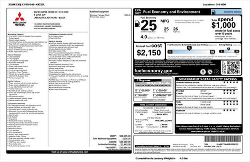 2024 Mitsubishi Eclipse Cross SE