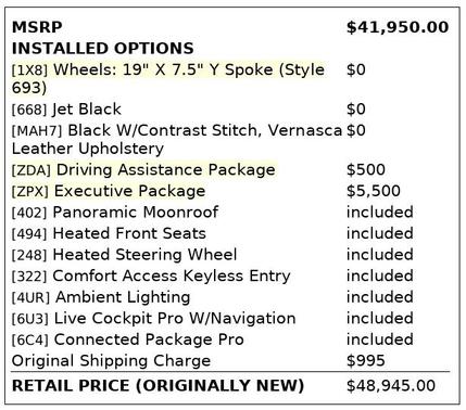 2020 BMW X3 sDrive30i