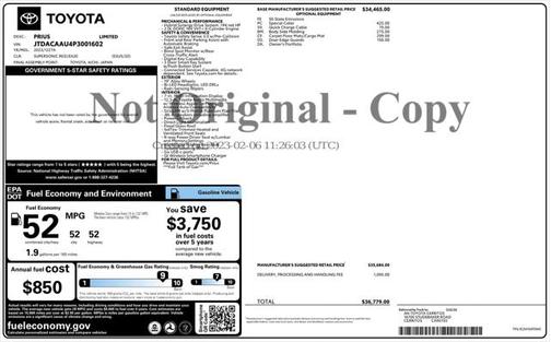 2023 Toyota Prius Limited