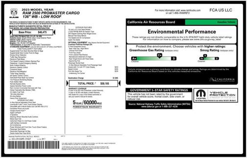 2023 RAM ProMaster 2500 Base