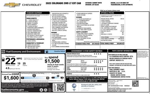 2022 Chevrolet Colorado LT
