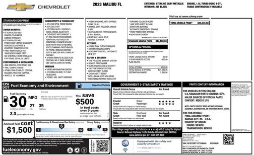 2023 Chevrolet Malibu 1LS