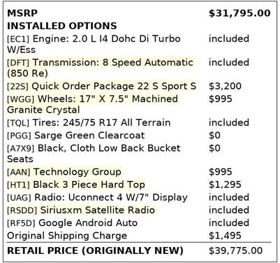 2020 Jeep Wrangler Unlimited Sport