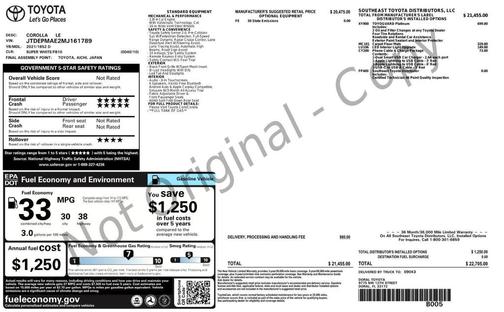 2021 Toyota Corolla LE