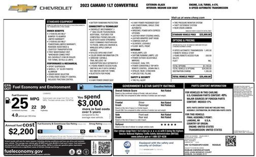 2023 Chevrolet Camaro 1LT