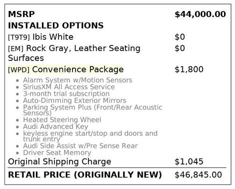 2021 Audi A5 Sportback 45 S Line Premium